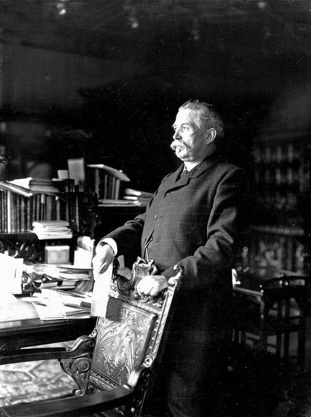 Das Portrt von OB Winterer zum  Amtsjubilum 1913 stammt von Georg Rbcke.   | Foto: Augustinermuseum