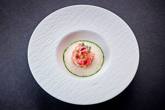 Die vegetarische Vorspeise bringt die ...aikon-Rettich, Reis und Miso zusammen.  | Foto: Europa-Park