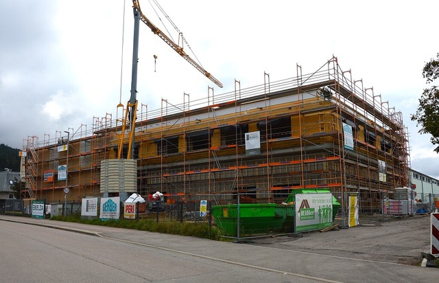 Richtfest am Erweiterungsbau der Matratzenfabrik Elza  | Foto: Tobias Winterhalter