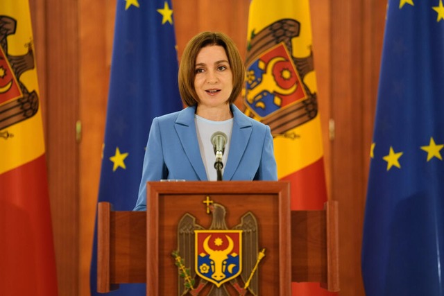 Maia Sandu, Moldaus Präsidentin. | Foto: Vadim Ghirda (dpa) Maia Sandu, Moldaus Präsidentin. | Foto: Vadim Ghirda (dpa)
