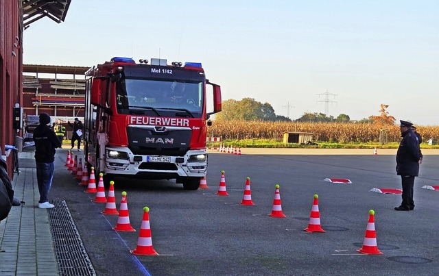 Die Ortenauer Feuerwehren zeigten beim Geschicklichkeitsfahren ihr Knnen.  | Foto: Feuerwehr