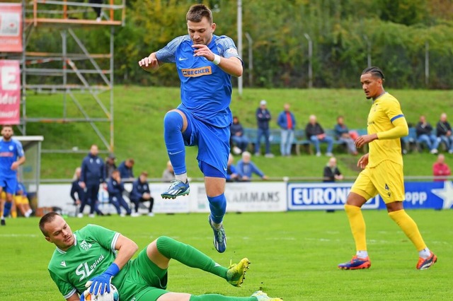 Kann Sandro Rautenberg mit dem FC Denz...gegen den formstarken Tabellenfnften.  | Foto: Achim Keller