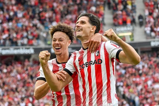 Groe Fanuntersttzung fr den SC Freiburg beim Pokalspiel in Dsseldorf