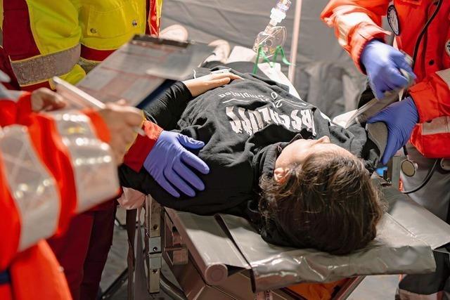 Teamgeist bei Grobung der regionalen DRK-Ortsvereine und viele fiktive Einstze bei der Bergwacht Schwarzwald