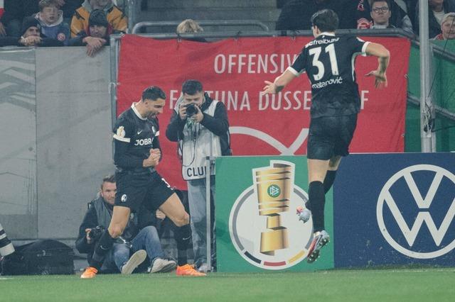 Zittersieg nach Traumstart: SC Freiburg steht im Achtelfinale des DFB-Pokals Zittersieg nach Traumstart: SC Freiburg steht im Achtelfinale des DFB-Pokals