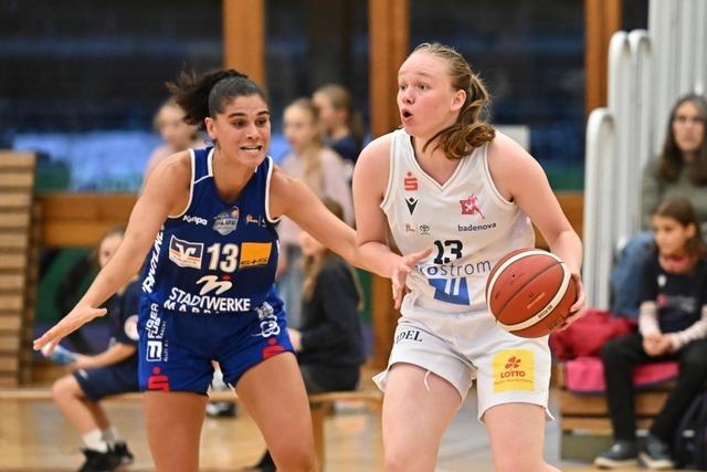 Greta Kröger kommt gut an bei den Erstliga-Basketballerinnen des USC Freiburg Greta Kröger kommt gut an bei den Erstliga-Basketballerinnen des USC Freiburg