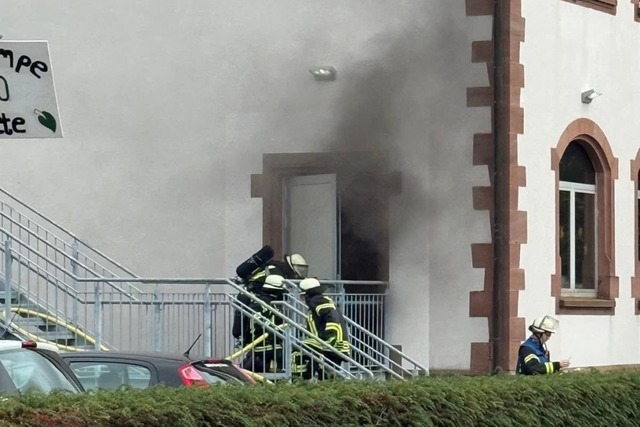 Am 23. Oktober hat es in der Astrid-Lindgren-Schule in Hauingen gebrannt.  | Foto: Feuerwehr Lörrach Am 23. Oktober hat es in der Astrid-Lindgren-Schule in Hauingen gebrannt.  | Foto: Feuerwehr Lörrach