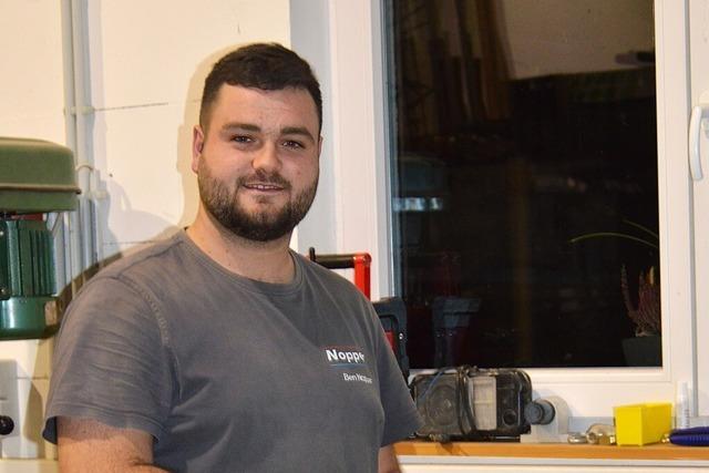 Ben Nopper aus Elzach ist der beste Anlagenmechaniker des Landes