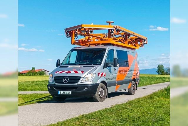 Messfahrzeug in Grwihl unterwegs