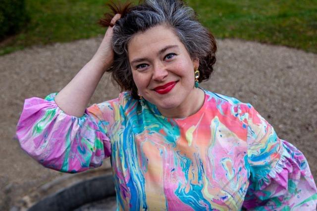 Lyrikerin Nora Gomringer vor ihrem Auftritt in Freiburg: "Literatur muss authentisch sein."