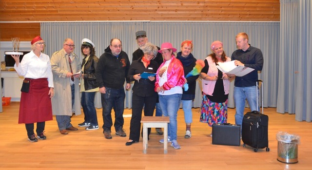 Die Schauspieler der Bhnenfreunde St....pitzner, Gertrud Rohrer und Murat Dal.  | Foto: Sonja Niederer
