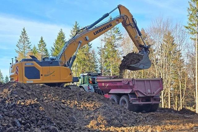 Fotos: So luft der Bau des Sirnitz-Windparks bei Mllheim