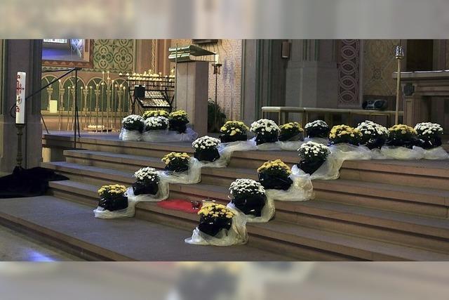 Kunstaktion in St. Peter und Paul in Lahr