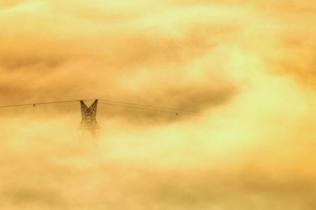 Tschss, goldener Herbst! Nebel legt sich ber Baden-Wrttemberg