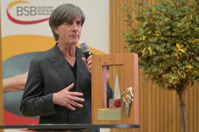 Joachim Lw fhlt sich mit dem sdbadischen Sportpreis besonders geehrt
