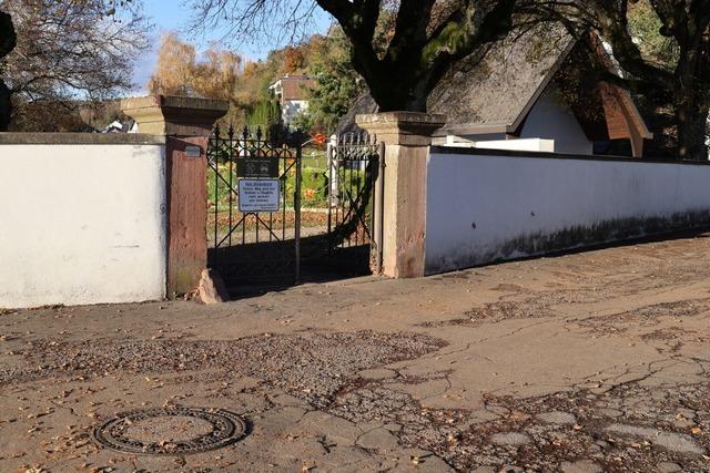 Erschlieung des Friedhofwegs in Hauingen: Auf Anwohner kommen wohl hohe Kosten zu
