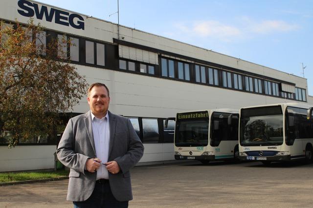 Neuer SWEG-Leiter: Patrick Marzian gestaltet den Busverkehr im Landkreis Lrrach