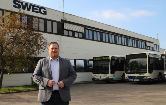 Patrick Marzian bringt als neuer SWEG-Leiter Bewegung in den Landkreis Lrrach.  | Foto: SWEG