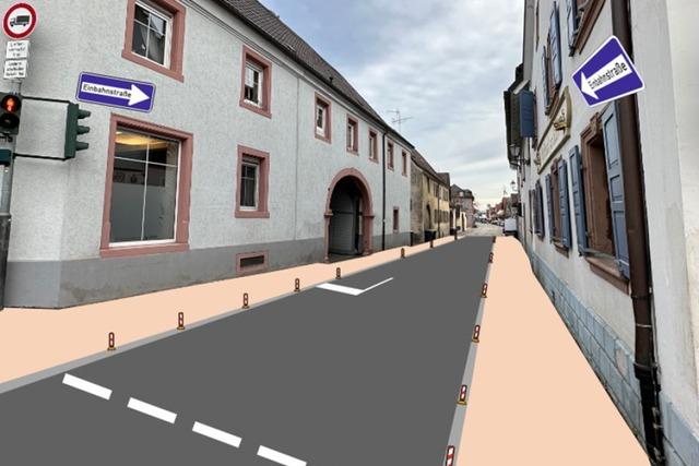 Hauptstrae im Btzinger Ortskern wird Anfang 2026 zur Einbahnstrae – zunchst nur testweise