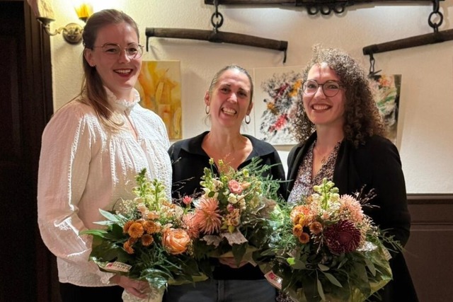 Rebecca Martin (von links), Lidia Morath und Carolin Grig  | Foto: Verein