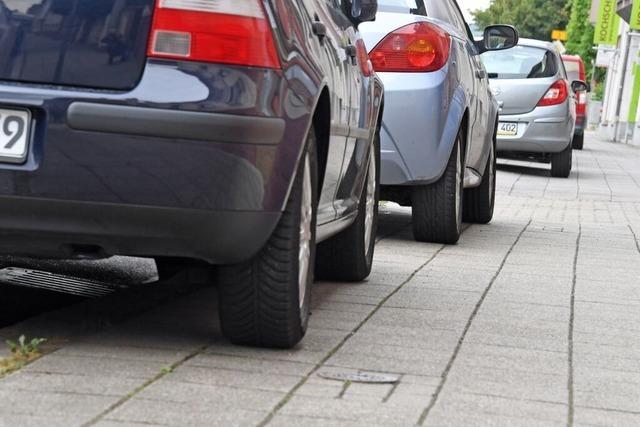 Auch in Baden-Wrttemberg werden Gehwegparker zu oft toleriert