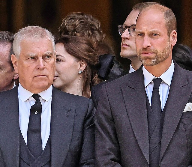 Nicht mehr erwnscht: Andrew (links) neben seinem Neffen Prinz William.  | Foto: IMAGO/Imageplotter/Avalon