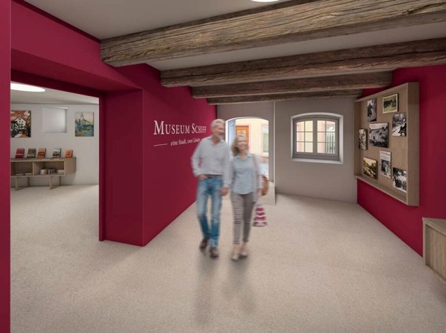 Eine Visualisierung gibt einen Vorgeschmack auf das neue Museum Schiff.  | Foto: Museumsverein Laufenburg