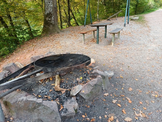 In der Nhe des Waldspielplatzes in Ma...tober die Leiche eines Babys entdeckt.  | Foto: Maximilian Mller