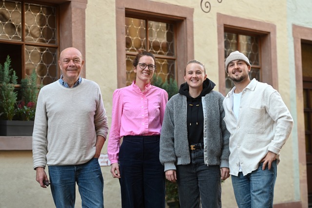Hans-Albert Stechl, Lisa Wamer, Mira Maurer und Amadeus Kura (von links)  | Foto: Thomas Kunz