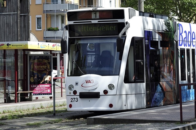 Die Straenbahn war Richtung Littenweiler unterwegs (Symbolbild).  | Foto: Thomas Kunz