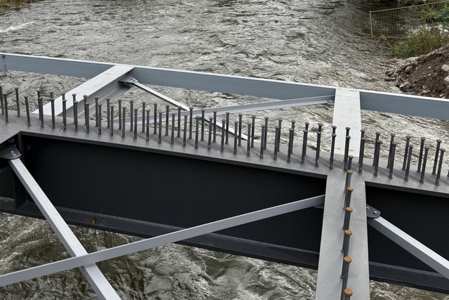 Zu hoher Wasserstand fr den Bau der neuen Brcke  | Foto: Stadt Schopfheim
