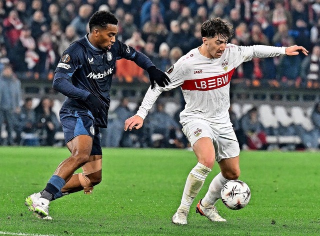 In Stuttgart prägend, im DFB-Team nich... hier gegen Feyenoords Quinten Timber. | Foto: IMAGO/Beautiful Sports/Goldberg In Stuttgart prägend, im DFB-Team nich... hier gegen Feyenoords Quinten Timber. | Foto: IMAGO/Beautiful Sports/Goldberg