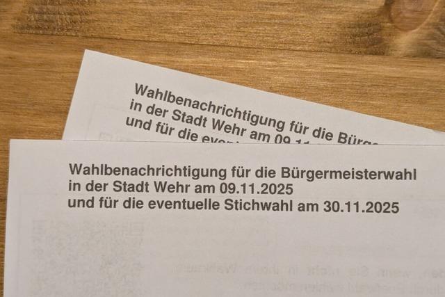 Brgermeisterwahl in Wehr: Liveticker am Wahltag
