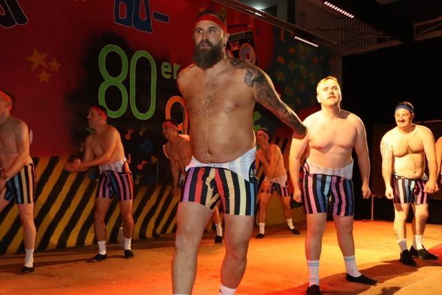 Beim Bunten Abend der Wiechser Buurefasnacht begeisterte das "Mnnerballett"