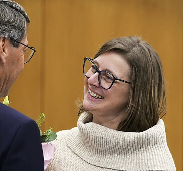 Kim Funke bei der Einfhrung  | Foto: Sandra Decoux