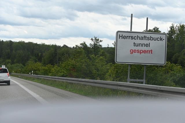 Herrschaftsbucktunnel bei Rheinfelden wird fr Wartungsarbeiten gesperrt