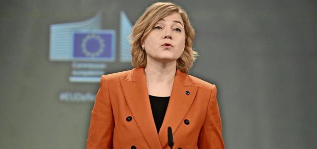 Heikle Mission: Henna Virkkunen, EU-Kommissarin fr Technische Souvernitt.  | Foto: IMAGO/Dursun Aydemir