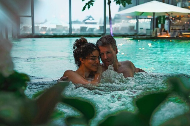 Eine besinnliche Auszeit vom vorweihna...s Badeparadies Schwarzwald in Titisee.  | Foto: Badeparadies Schwarzwald