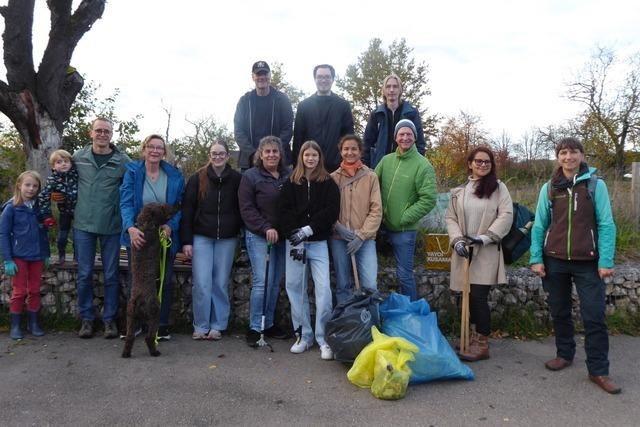 Erfolgreiche Mllsammelaktion im Quartier August-Bauer-Strae in Weil am Rhein