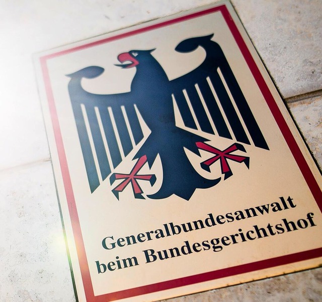 Bundesanwaltschaft in Karlsruhe: Sie ermittelt bei Terrorverdacht.  | Foto: Christoph Schmidt/dpa