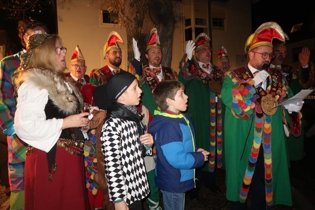 Breisacher Narrenzunft erffnet Fasent am Kupfertorplatz