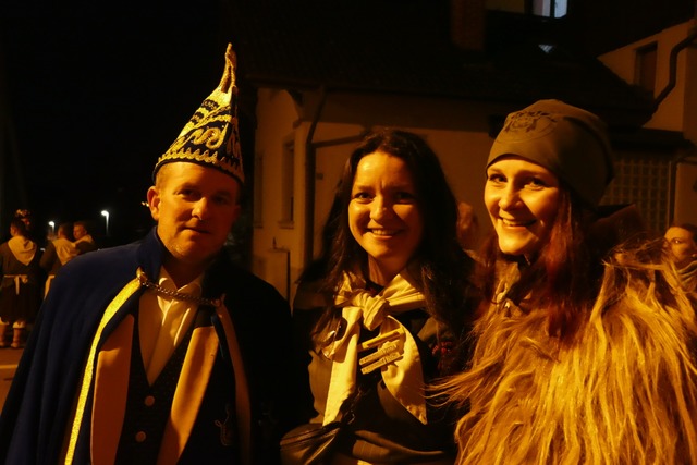 Der amtierende Marschall Wayne, die 55...on der kommenden Fasnacht (von links).  | Foto: Sebastian Kurtenacker