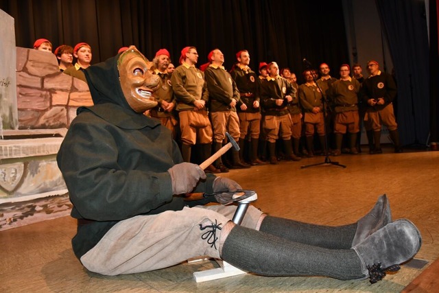 Der  Chorgesang der Dngeligeist-Clique  | Foto: Heinz Vollmar