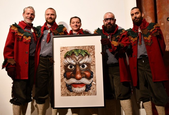 Die neue Rbschrate-Clique bei der Prsentation ihrer neuen Maske  | Foto: Heinz Vollmar