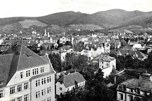 Der Blick vom Freiburger Kepler-Turm vor rund 100 Jahren