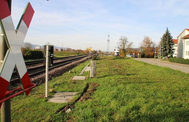 Hier am Knick der Hertener Strae werd...tze fr den neuen Haltepunkt angelegt.  | Foto: Rolf Reimann