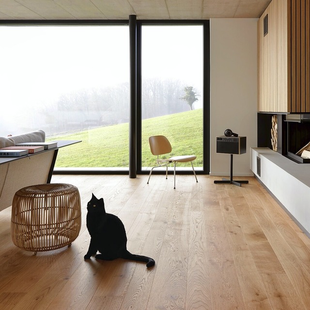 Ein behaglicher Boden fr Mensch und Tier  | Foto: Bruno Helbling (Bauwerk Parkett, VDP)