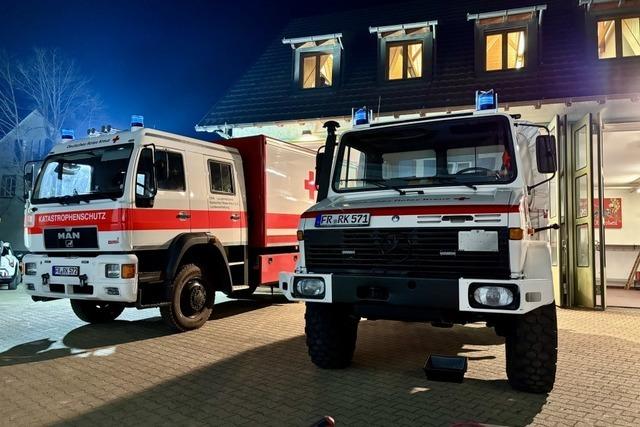 Badisches Rotes Kreuz richtet Landeslager fr Katastrophenfall in Vogtsburg ein