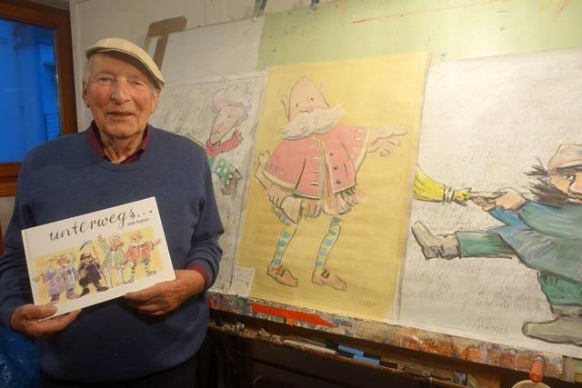 Maler Willi Raiber stellt am 26. November 2025 in der Wehrer Mediathek sein neues Buch vor