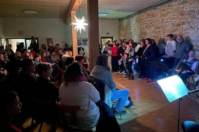 Fr weihnachtliches Quempas-Singen in Freiburg-Waltershofen fehlen Snger